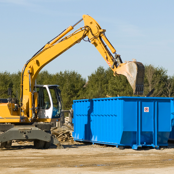 what kind of customer support is available for residential dumpster rentals in Nottingham